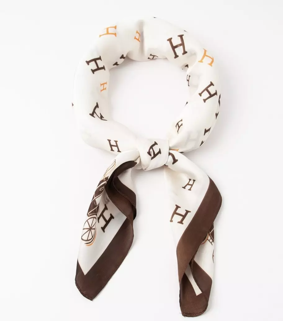 Rosenvinge Skjerf 823103 H print - Offwhite