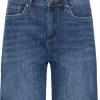 PZKAYLA HW SHORTS - Medium Blue Denim