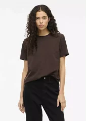 Vinora S/S T-shirt - Coffee Bean