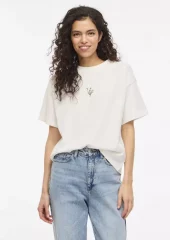 Vimonie Floral Emb S/S O-neck