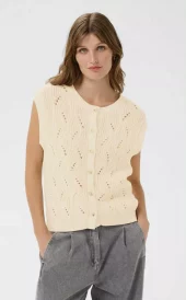 SLRava Nanna Vest - Whisper White