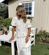 Vimada O-Neck 2/4 top/Dc/Ln