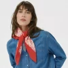 PhiPW Skjerf - Poppy Red Bird Print