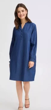 FRLarissa Dr 4 - Mid Blue Denim