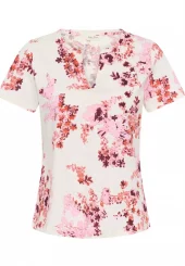 GesinasPW T-Shirt - Pink Shadow flower print
