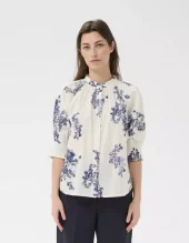 AlmerasPW Shirt - Blue Shadow Flower Print