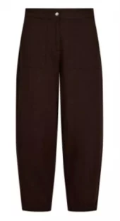 FQLAVA-Pants Pleat at leg - Coffe Bean