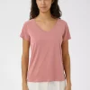 SLColumbine V-neck SS - Ash Rose