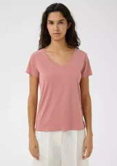 SLColumbine V-neck SS - Ash Rose