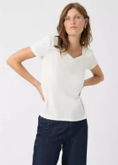 SLColumbine V-neck SS - Broken White