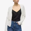 Viril Short open cardigan - White Alyssum