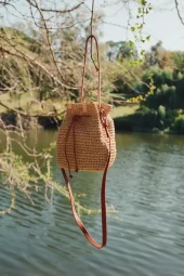 Day Natural Straw Bucket
