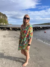 Salta Bad Tunika Ellen Short Print
