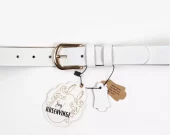 Rosenvinge 893502 Skinnbelte med oval spenne
