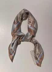 Intex/Skandia 772212  Paisley skjerf - Beige