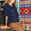 BCJOERK PATENT KNIT - Navy