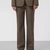 SLLILU CORINNE PANTS - Walnut Melange