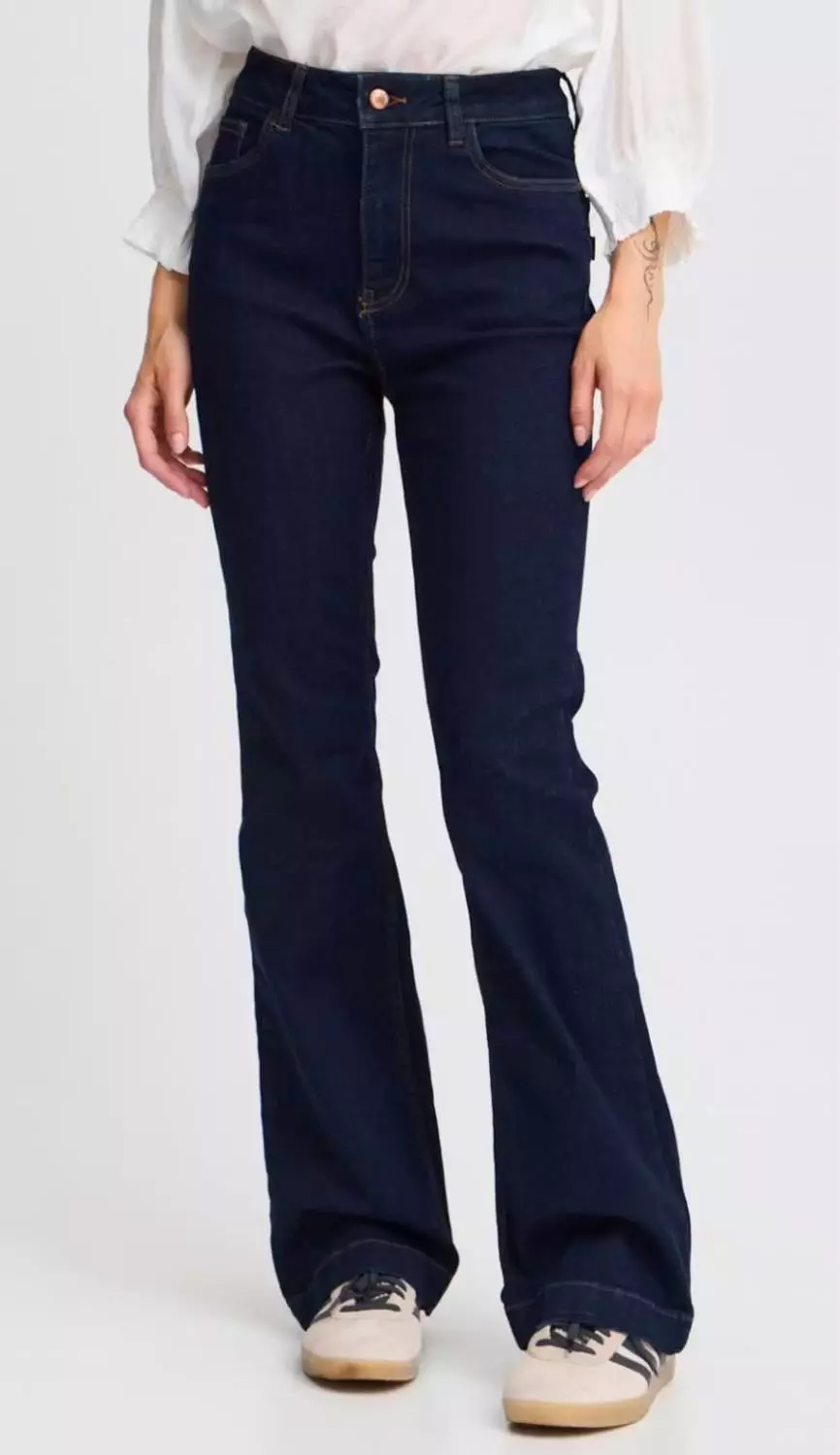 PZBECCA UHW Bootcut Leg - Un - Washed