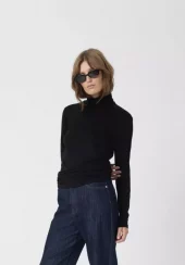 SLHANADI Rollneck LS - Black