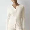 Versatile Rib Cardigan LSL - Silky White
