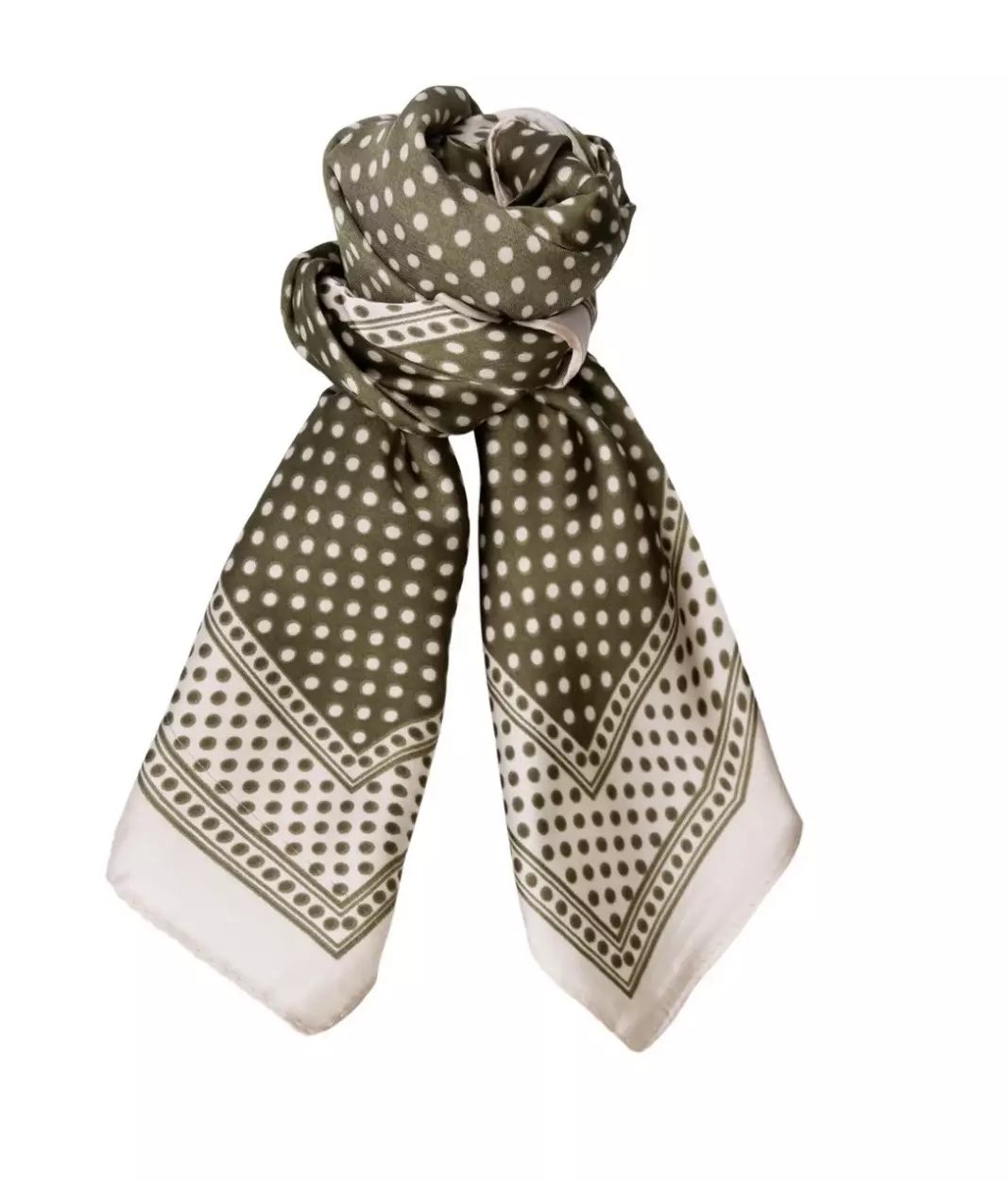 BCPAULA SATIN SCARF - Army