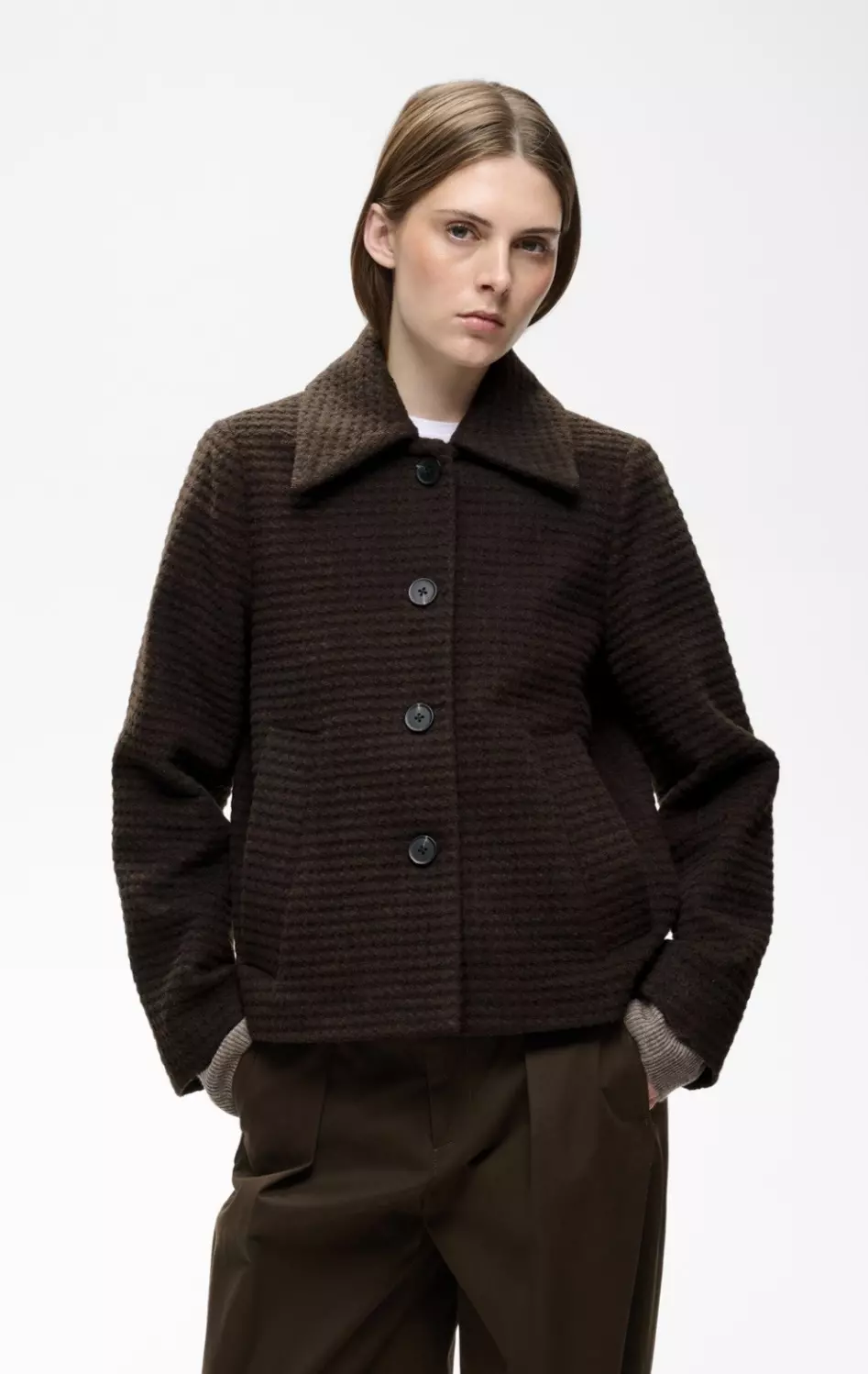 Hendrix Short Jacket - Chocolate Brown