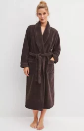 Calida 61854 Bathrobe - Coffee Bean