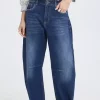 PZANNI HW Jeans Barrel Leg