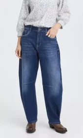 PZANNI HW Jeans Barrel Leg