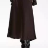 ZilkyIW Skirt - Chocolate Brown