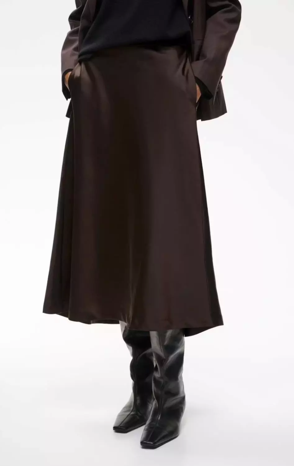 ZilkyIW Skirt - Chocolate Brown