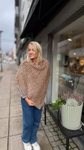 Rosenvinge 914805 Fuskepels Poncho - Beige