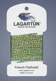 Lagartun French Flatbraid Varigrated Peacock