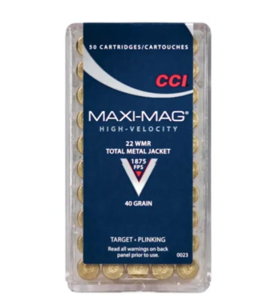 CCI 22 WMR MAXI-MAG 40grs TMJ (50 pk.)