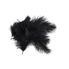 Ostrich Micro Herl Spey Plumes Black