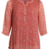 Ciso Tunic with pleats and flowers