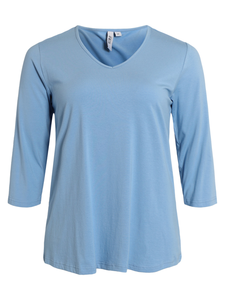 Ciso Basic A-shaped t-shirt with 3/4 sleeves