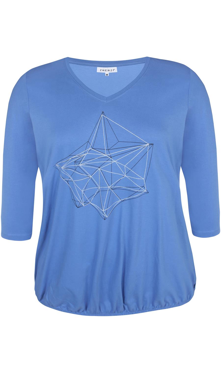Zhenzi Bulah T-skjorte Geometrisk