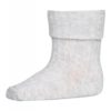 MP Cotton Rib Baby Sock - Light Grey