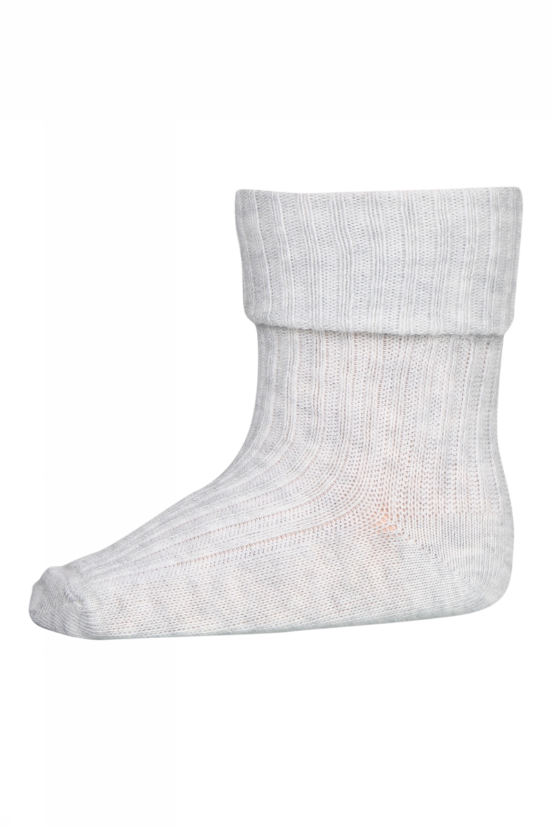 MP Cotton Rib Baby Sock - Light Grey