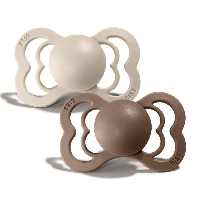 BIBS Supreme, 0-6mnd - Dark Oak/Vanilla