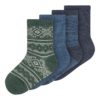 Wak Wool 4pk Sock, Mini - Ombre Blue