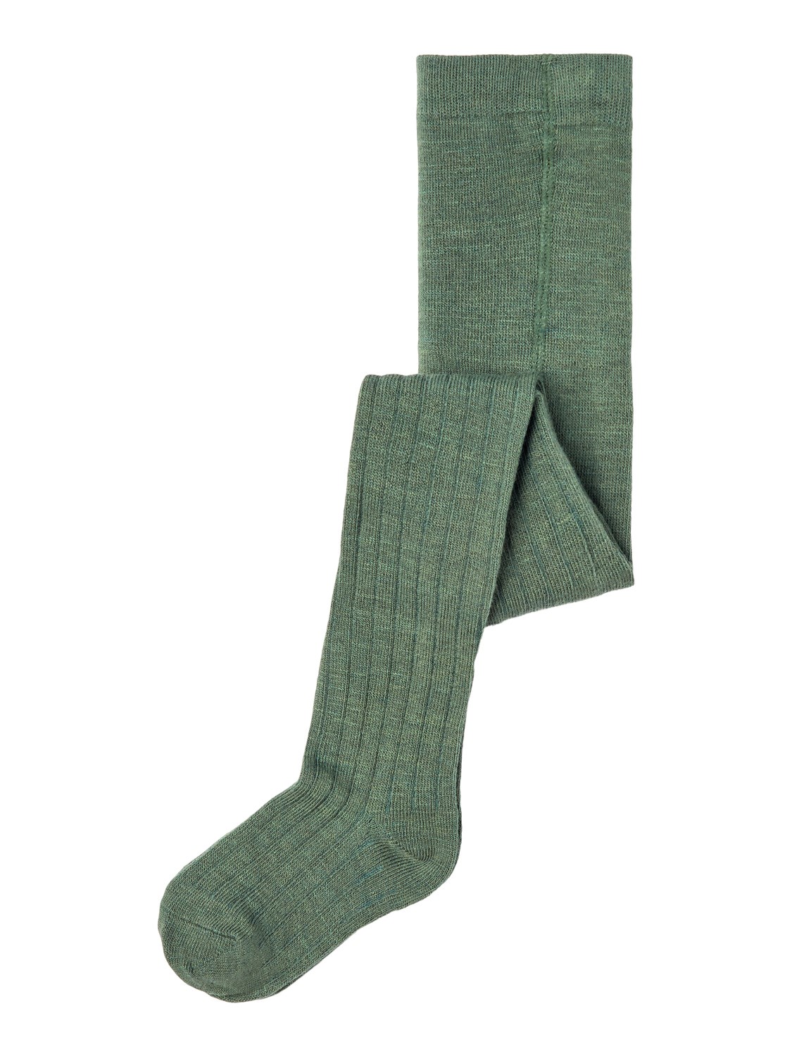Wakma Wool Rib Panyhose, Mini - Duck Green