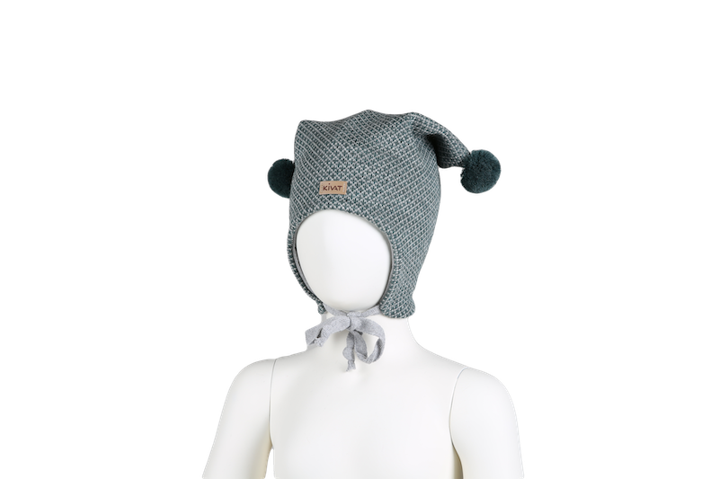 KIVAT Wool Knyelue - Green/Grey