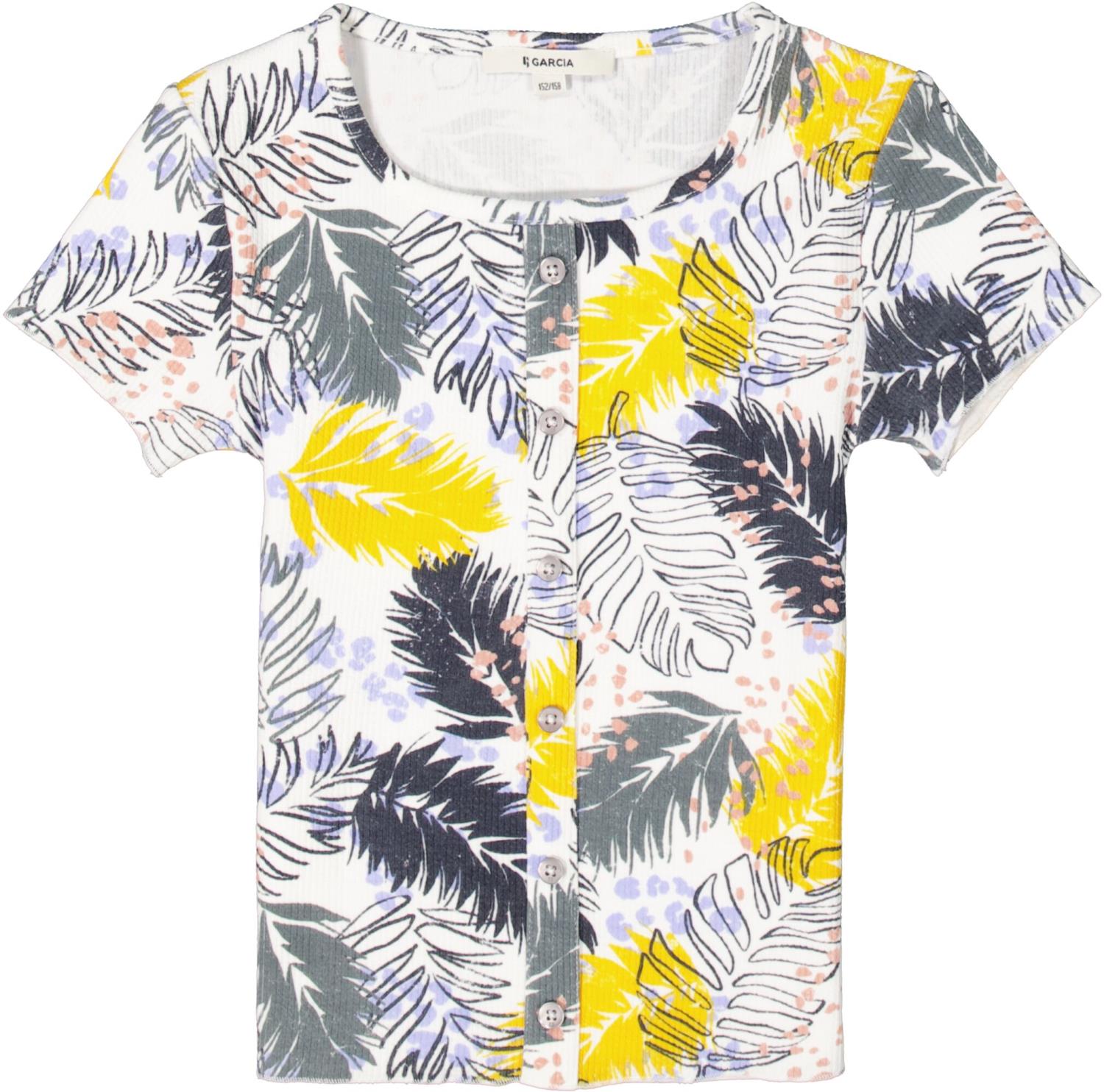 Garcia Rib T-shirt - Rock Grey