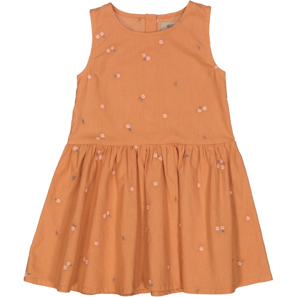 Wheat Dress Hella - Embroidery Flower
