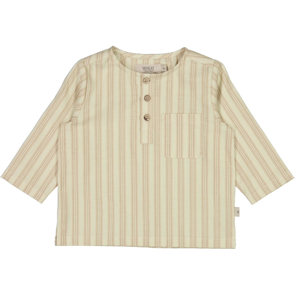 Wheat Shirt Bjørk, Unisex - Moonlight Stripe