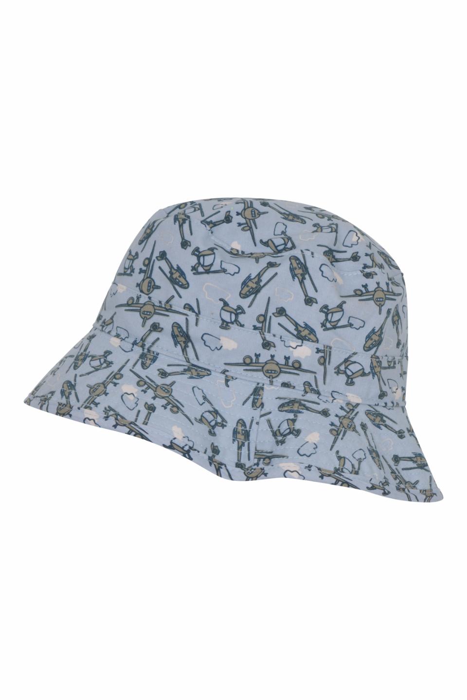 Bucket Hat w/Print - Dusty Blue