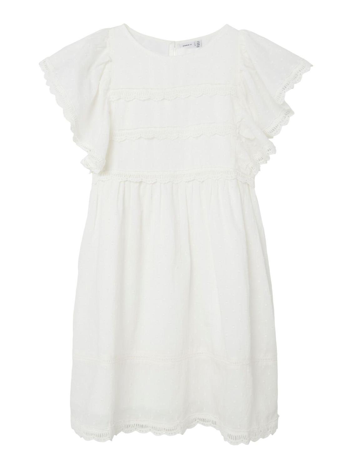 Jeanette ss Dress - White Alyssum