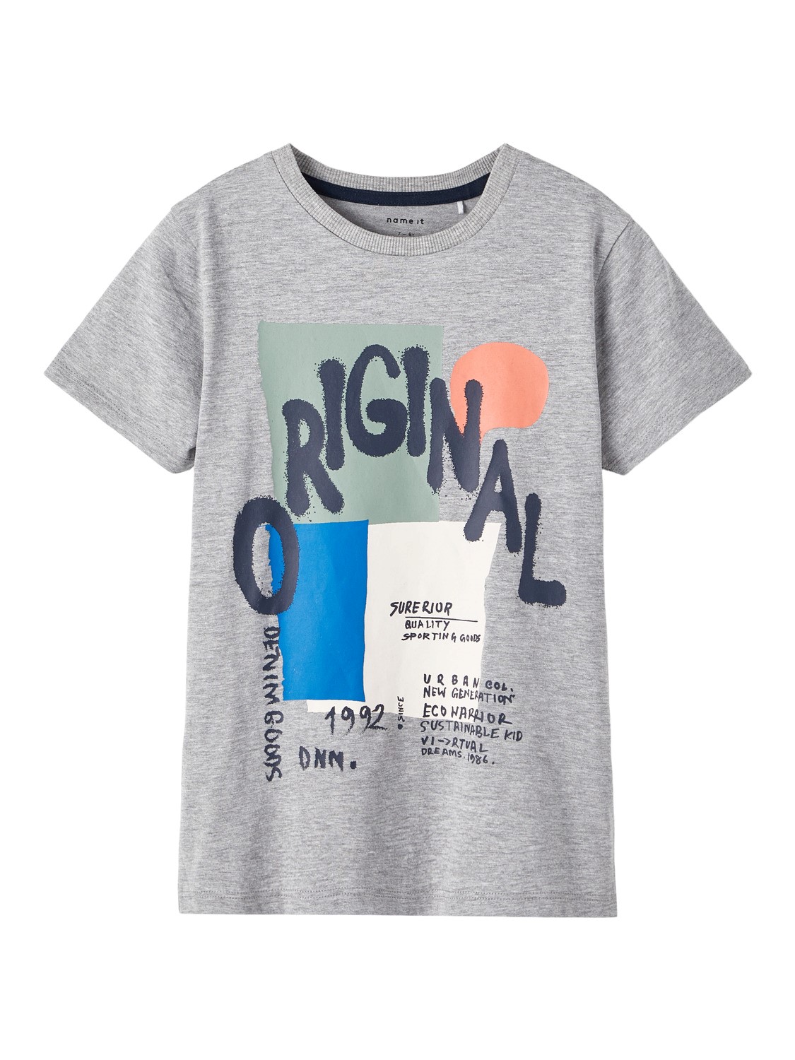 Firre ss T-shirt - Grey Melange